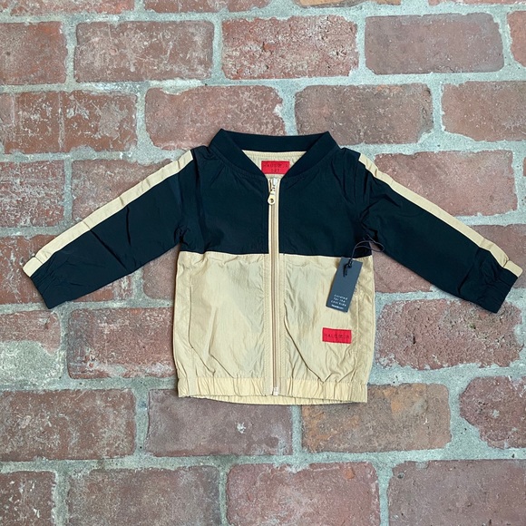 Haus of Jr Other - Haus of Jr black & cream windbreaker Sz 1-2T NWT